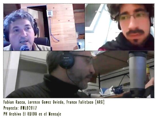 Franco Falistoco, Fabian Racca, Lorenzo Gomez Oviedo, 2017 - El RUIDO es el Mensaje